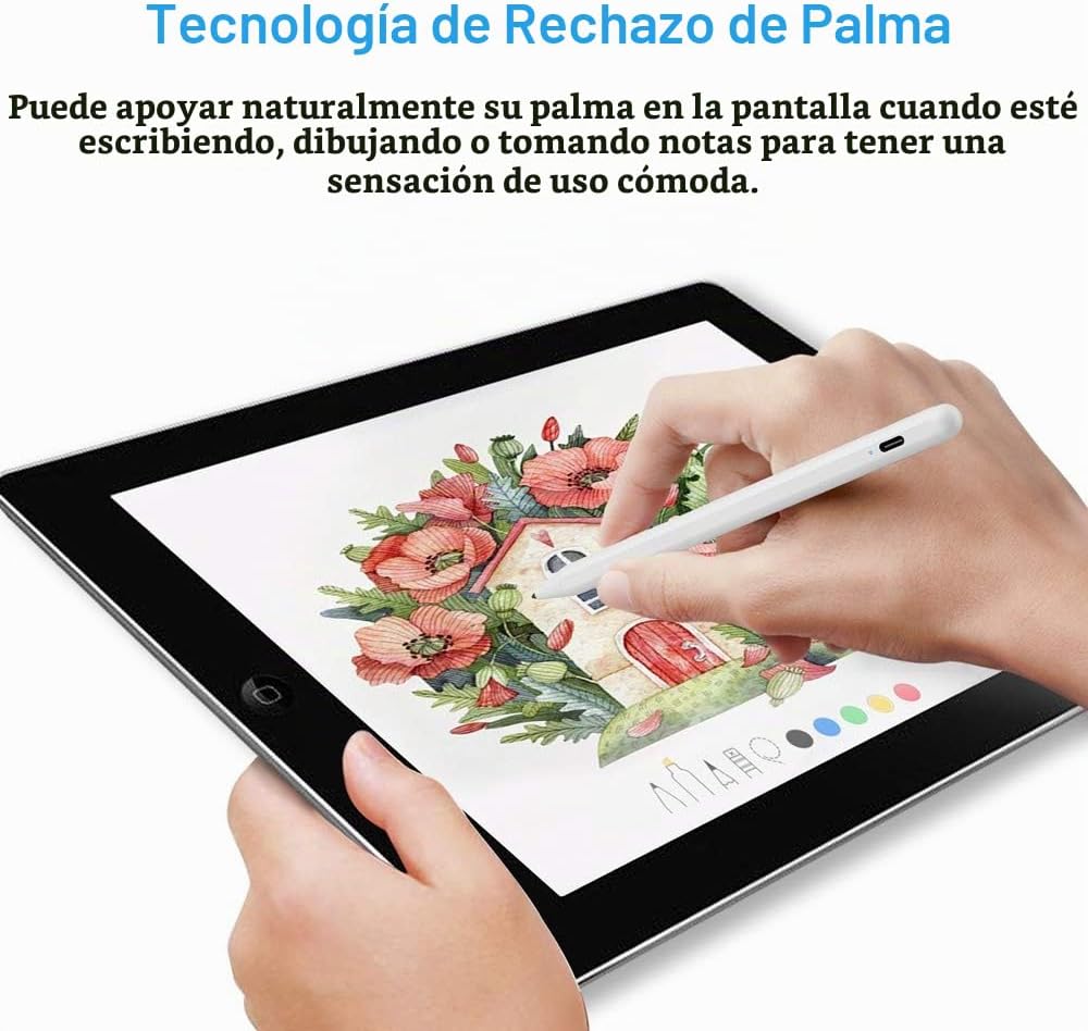 Lápiz óptico para iPad (2026-2018) con rechazo de palma de carga rá...
