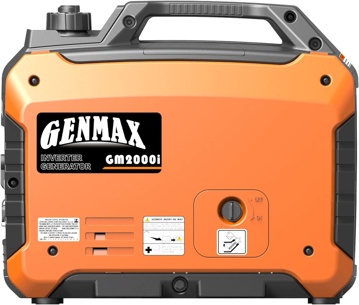 GENMAX Generador portátil, motor de gas ultra silencioso de 2000 W,...