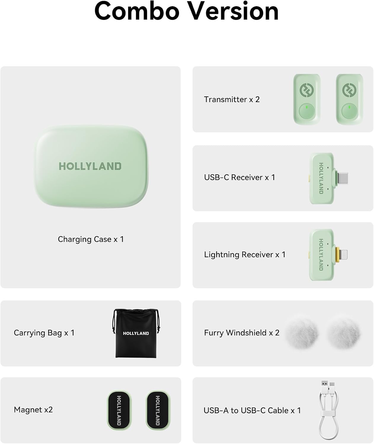 Hollyland Lark A1 Mini micrófono inalámbrico para iPhone y Android,...