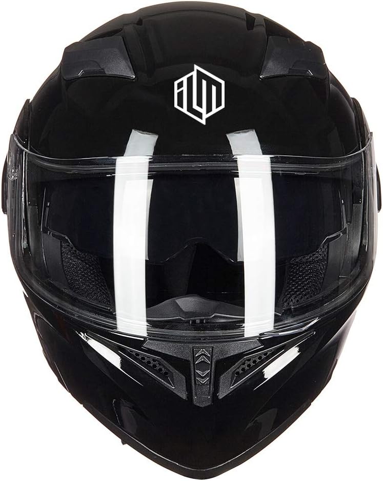 ILM 902 - Casco modular de cara completa con visera doble para moto...