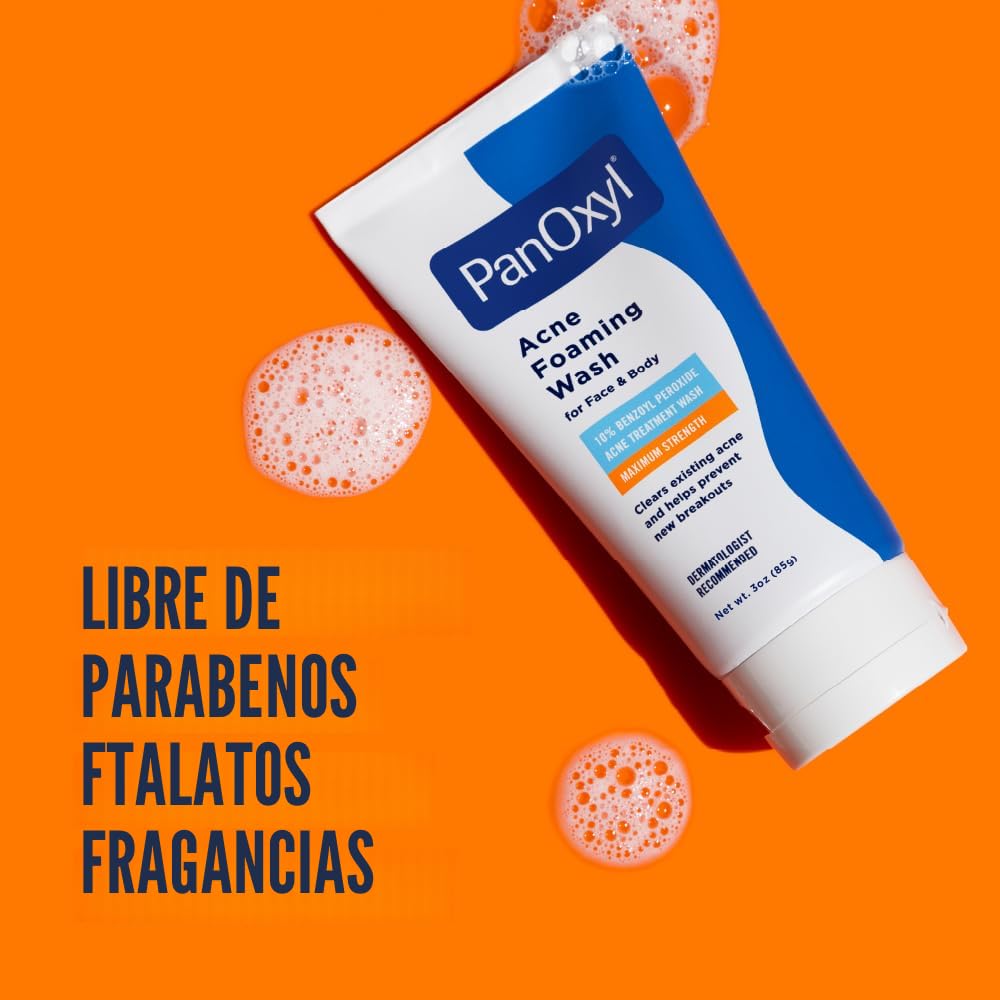 PanOxyl Lavado en Espuma - Peróxido de Benzoilo 10%