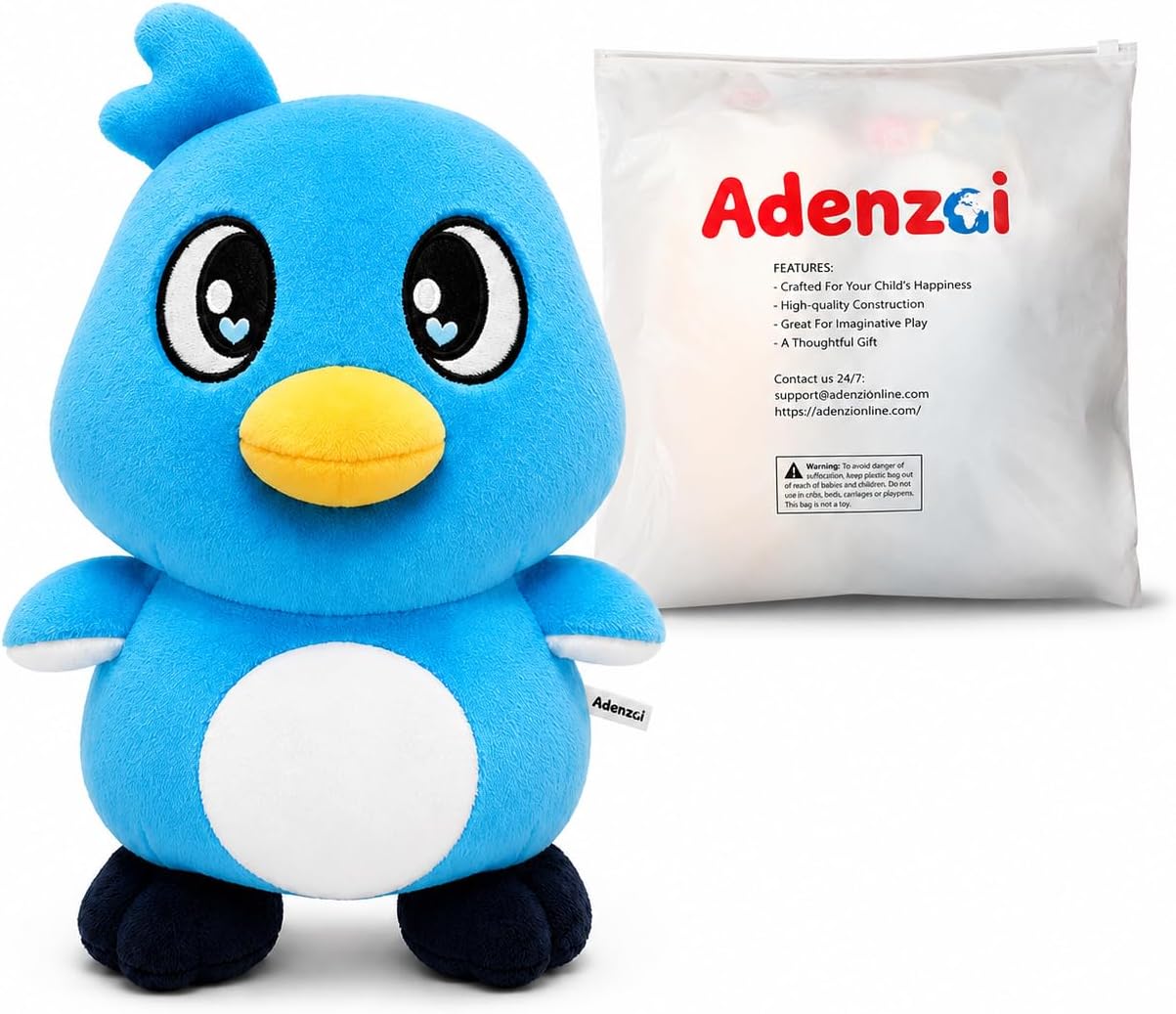Adenzai Milo - Juguete de peluche suave y lindo, muñeco de personaj...
