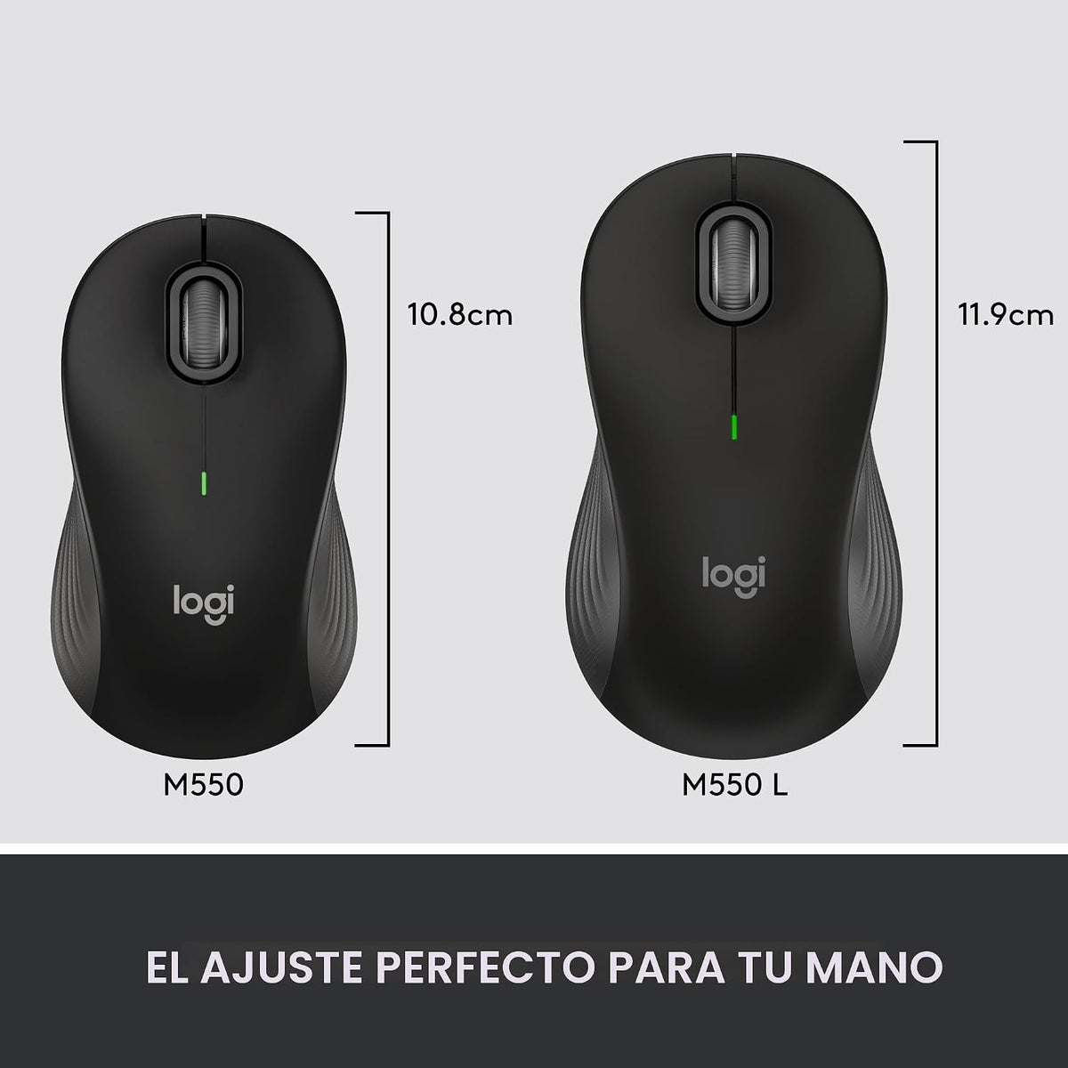 Logitech Signature M550 - Ratón inalámbrico para manos pequeñas a m...