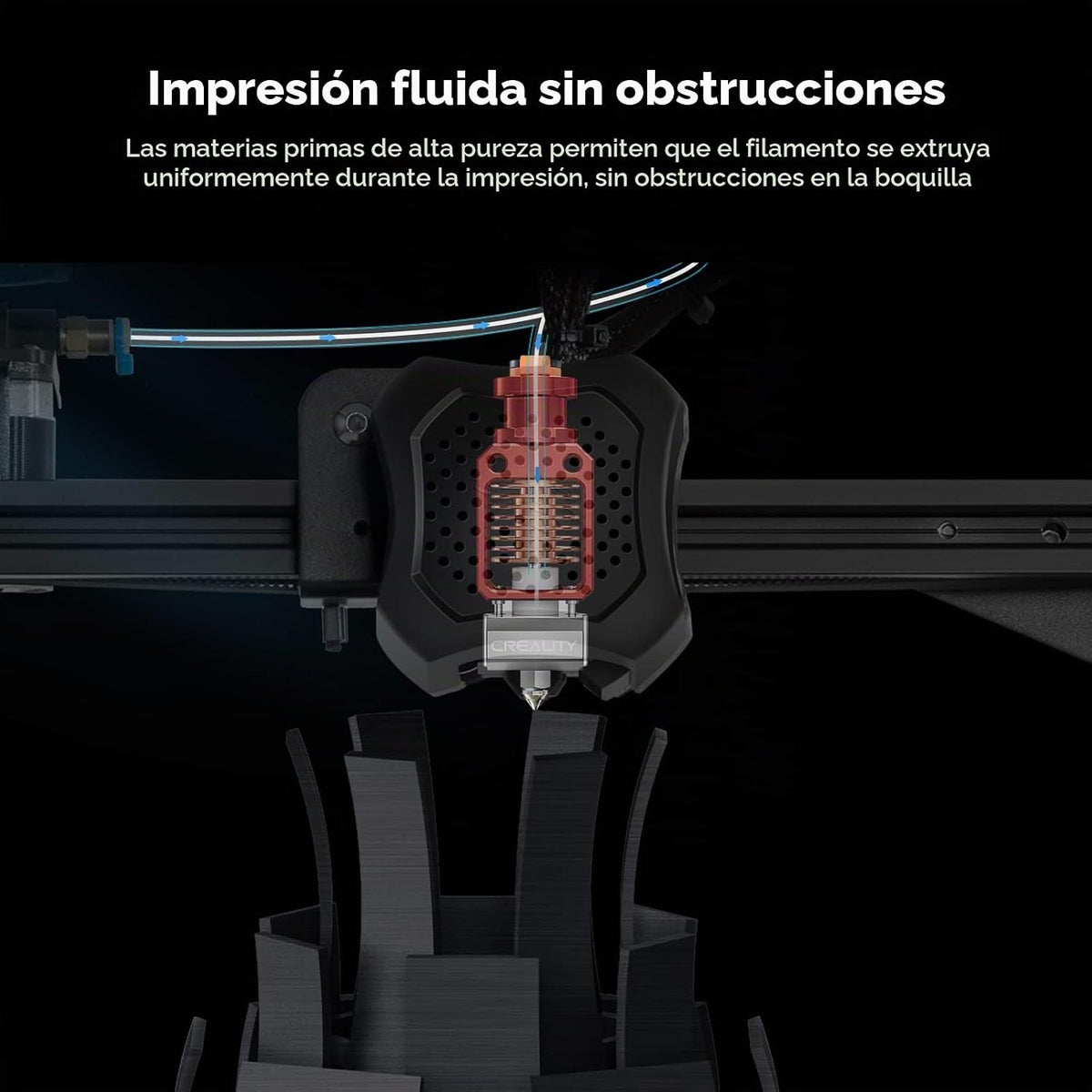 Creality Filamento PLA para impresora 3D de 0.07 in, 2.2 lbs, amari...