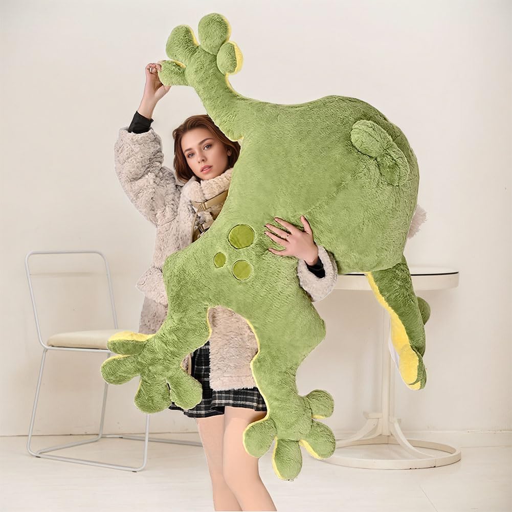 Huniupore Peluche de Rana Grande Rana Verde de Peluche Juguetes de...