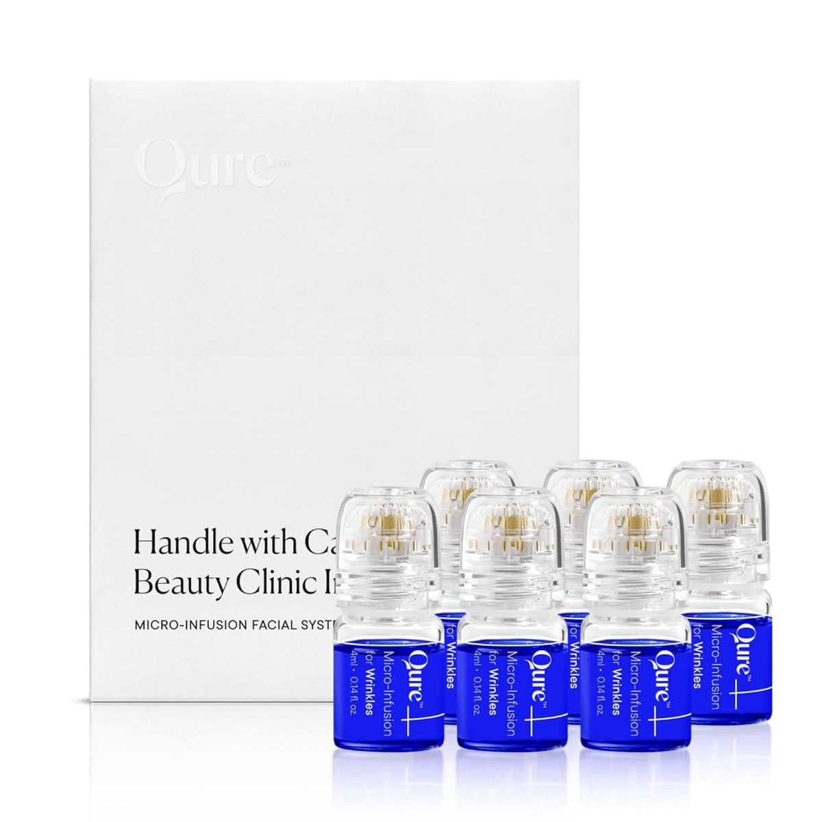 Qure Sistema de microinfusión para la cara, fórmula azul para todo...