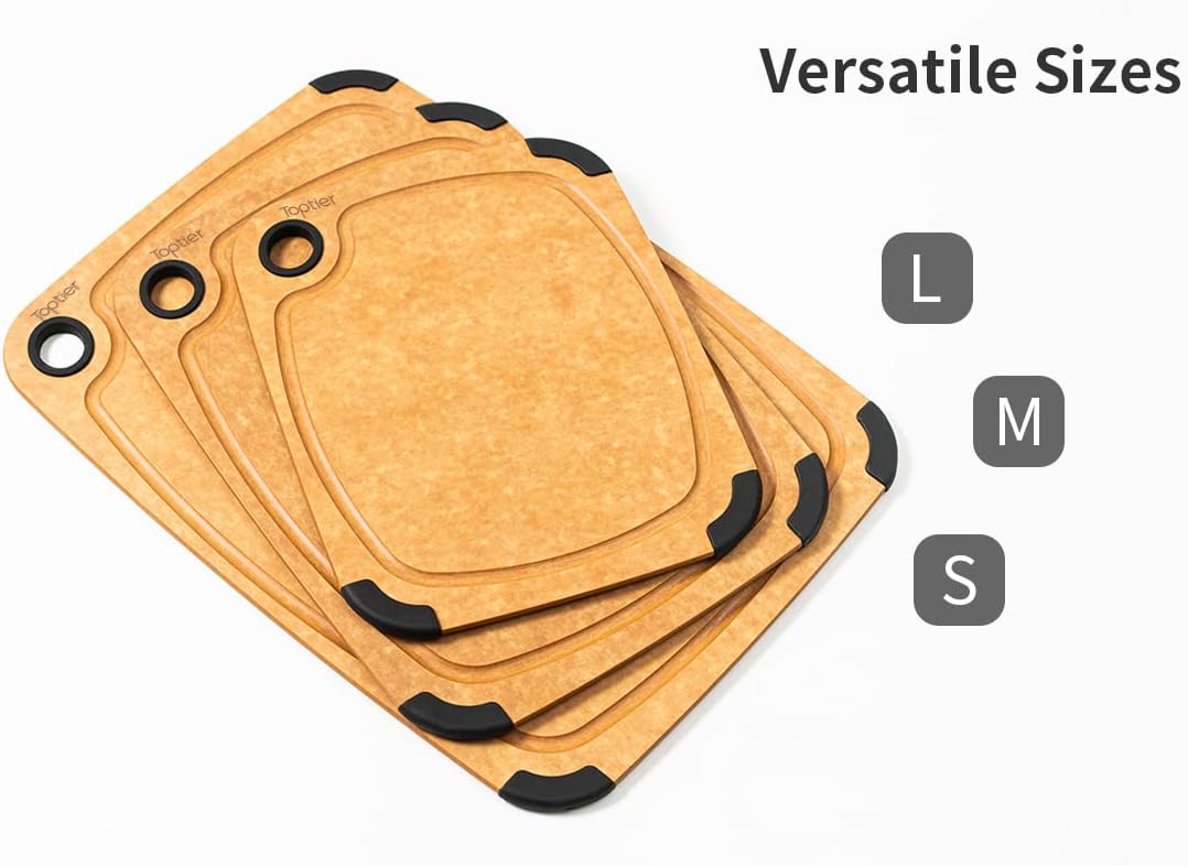 Tabla de cortar, tabla de cortar de fibra de madera Toptier para co...