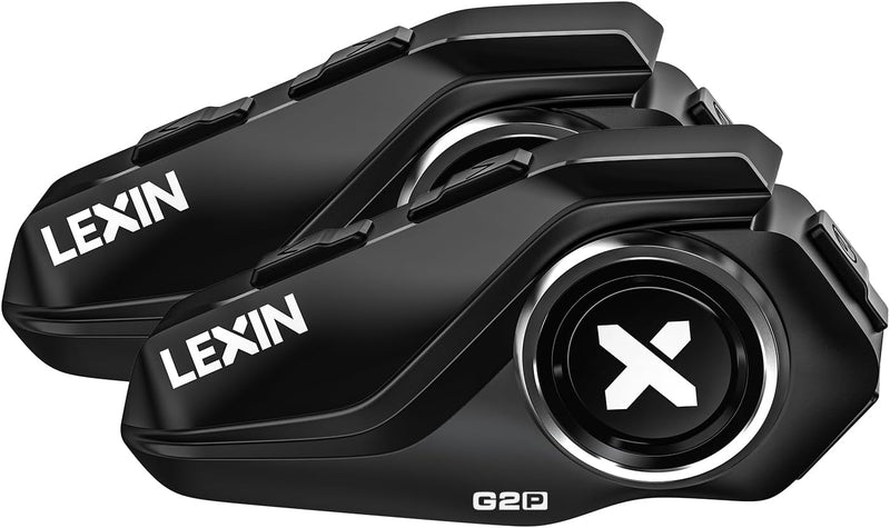 LEXIN G2P Auriculares Bluetooth para Casco de Motocicleta, Sistemas...