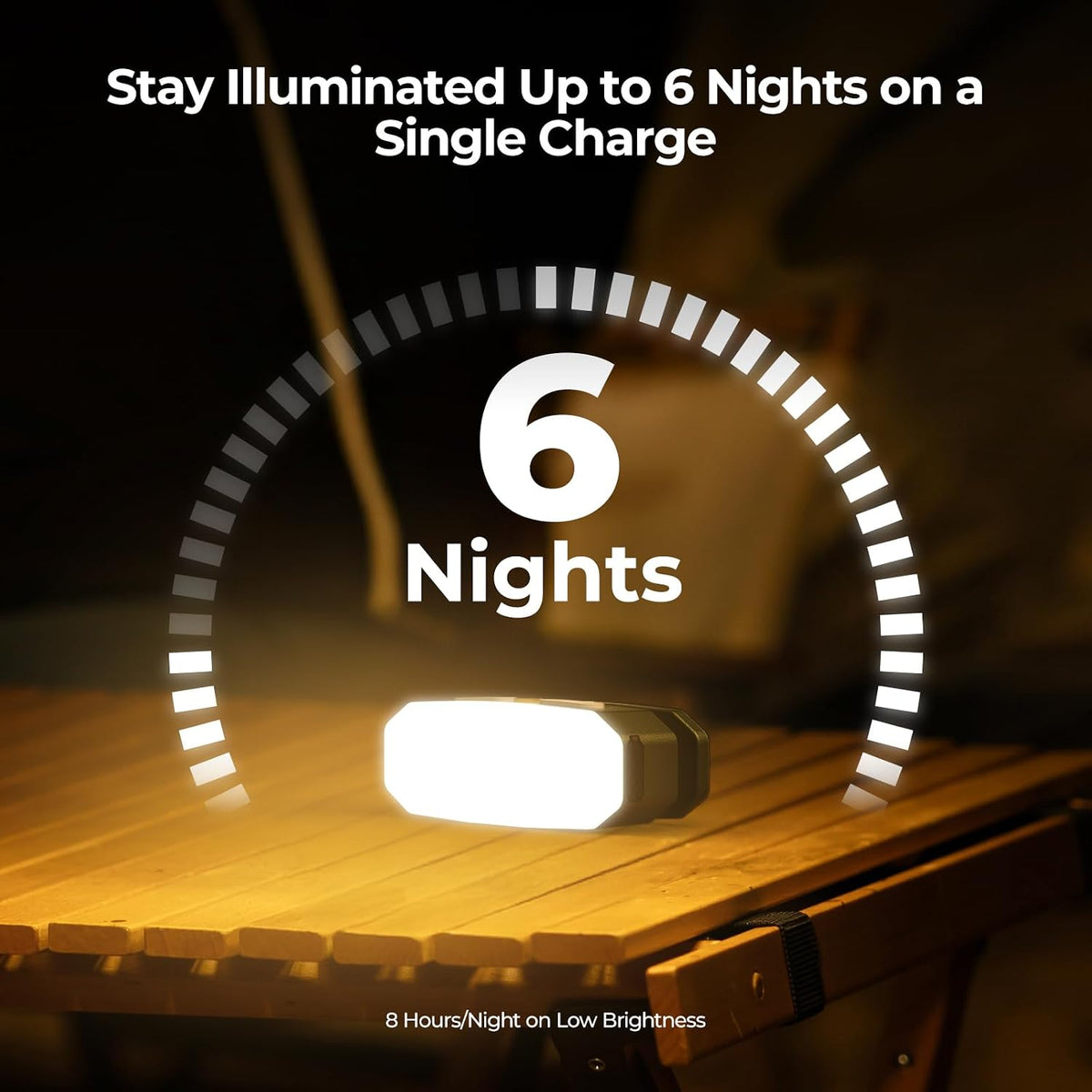 BougeRV Camping Light AL01, tienda de campaña recargable para área...