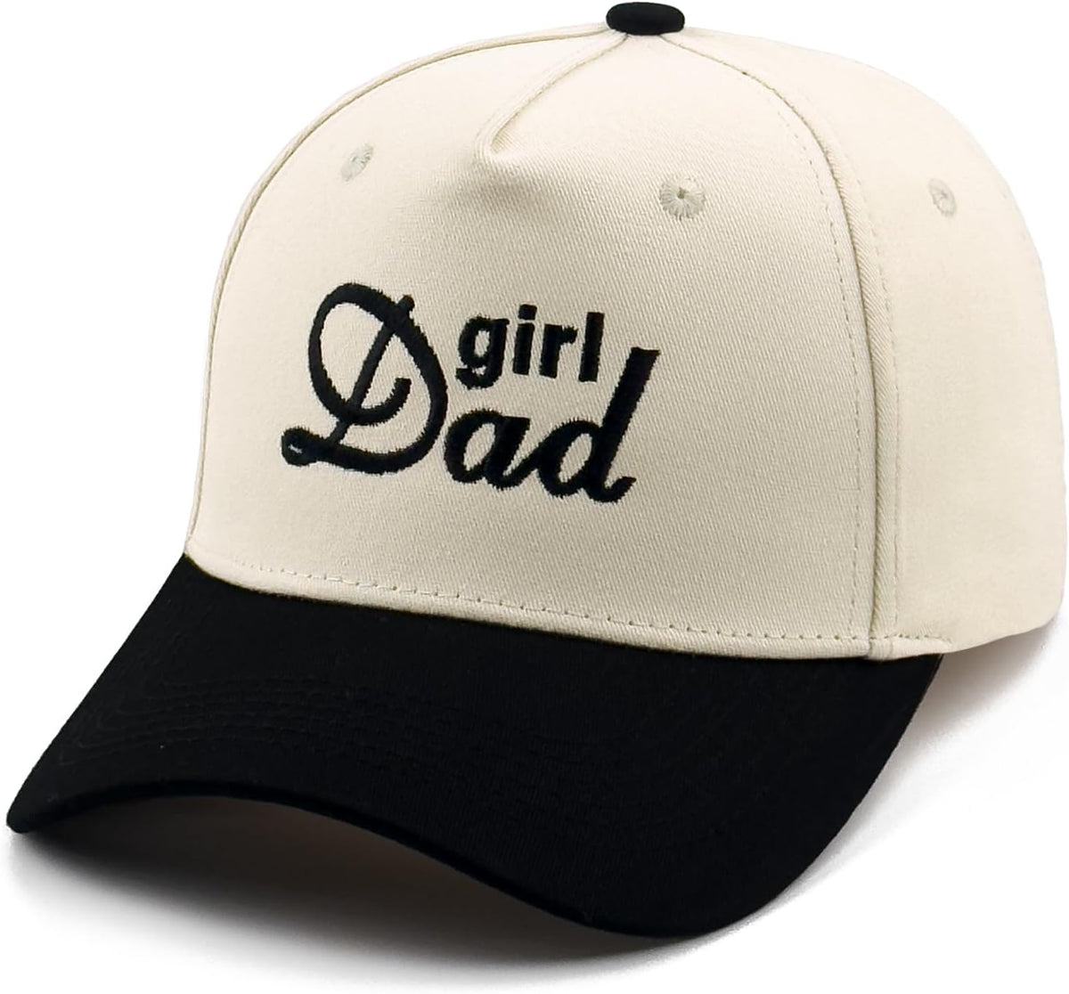 DYBICKT Gorra de béisbol bordada de dos tonos para niño, niña, papá...