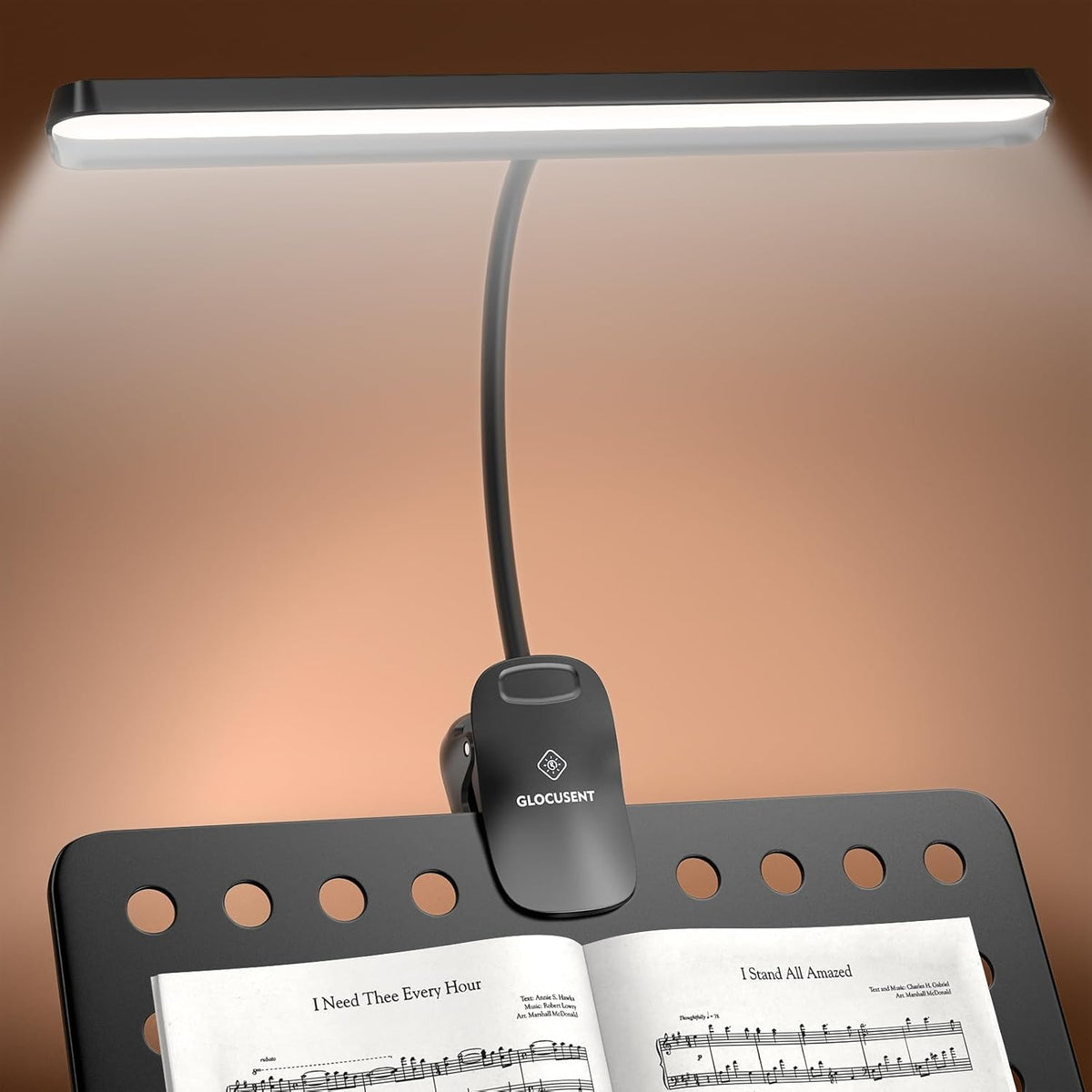 Glocusent Luz extensible de 81 LED para soporte de música