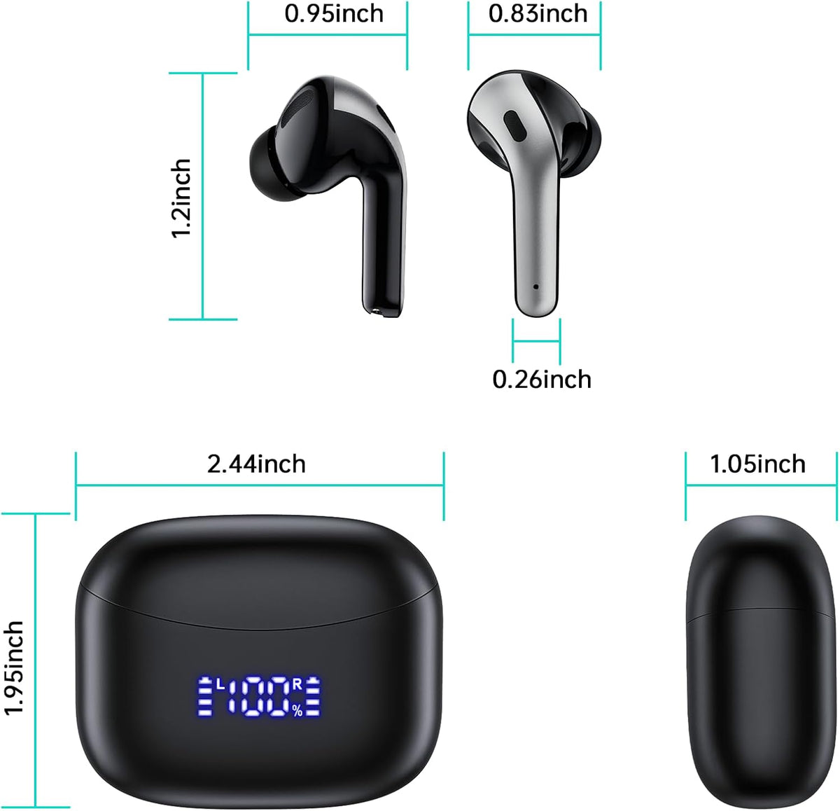 OKEEFE Auriculares inalámbricos Bluetooth Auriculares de traducción...