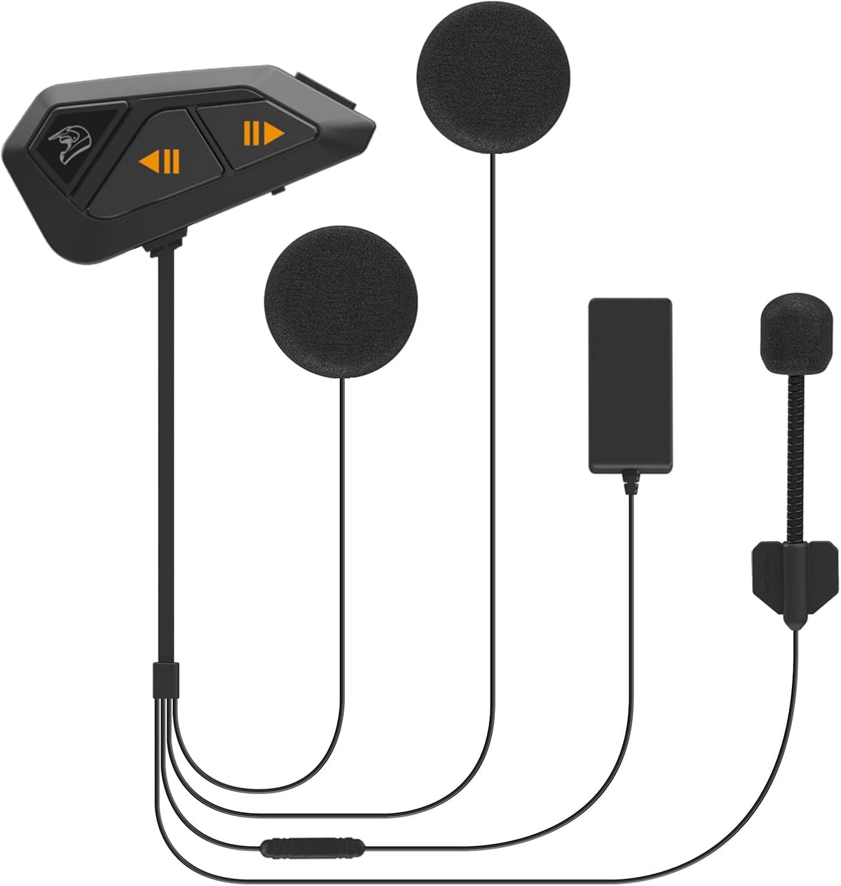 FreedConn Intercomunicador de casco Bluetooth de FG, comunicación g...