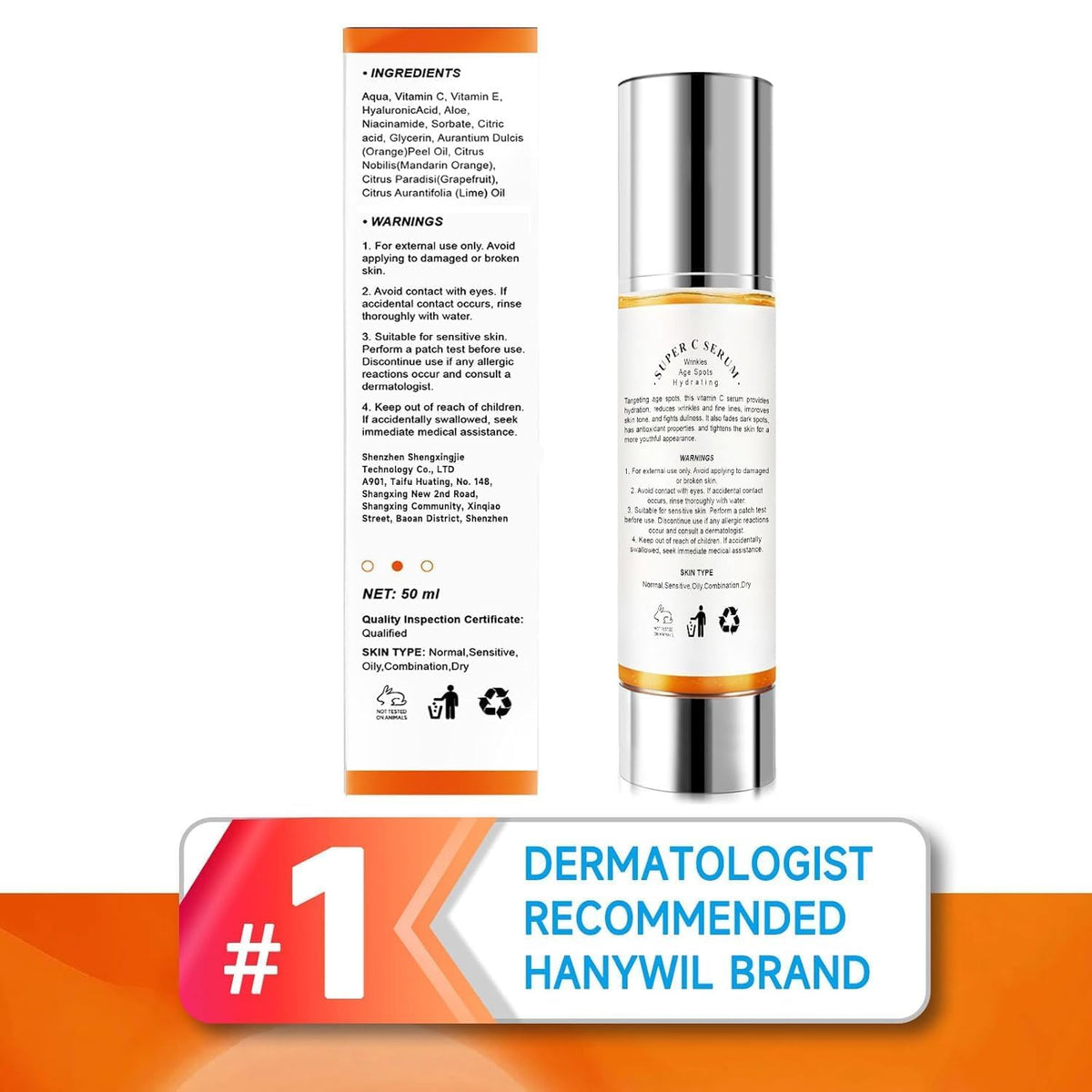 HANYWIL Eliminador de manchas oscuras para suero facial y corporal,...