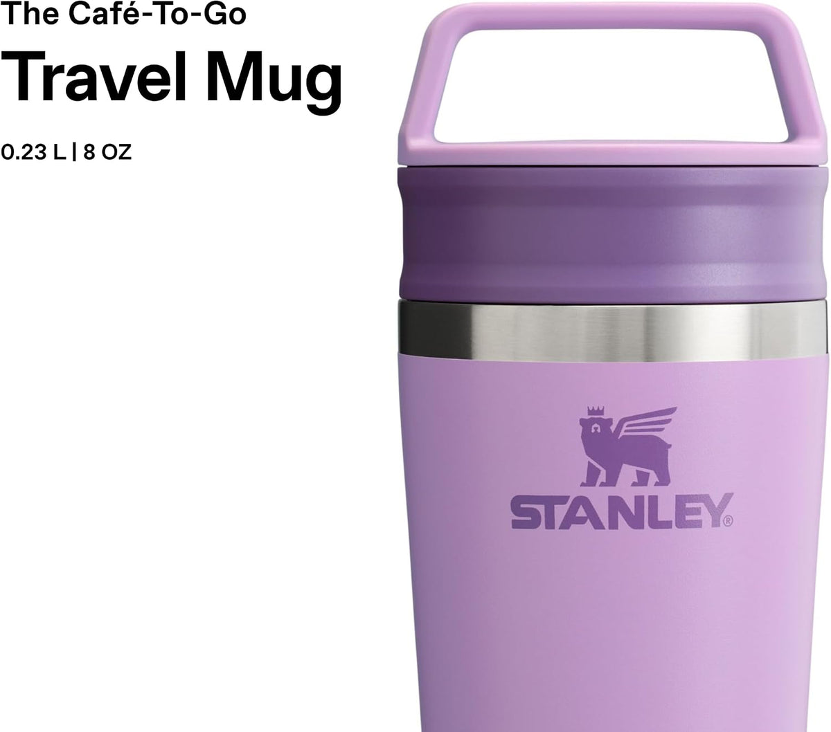 Stanley Cafe To-Go - Taza de viaje de 0,23 litros, mantiene 3 horas...