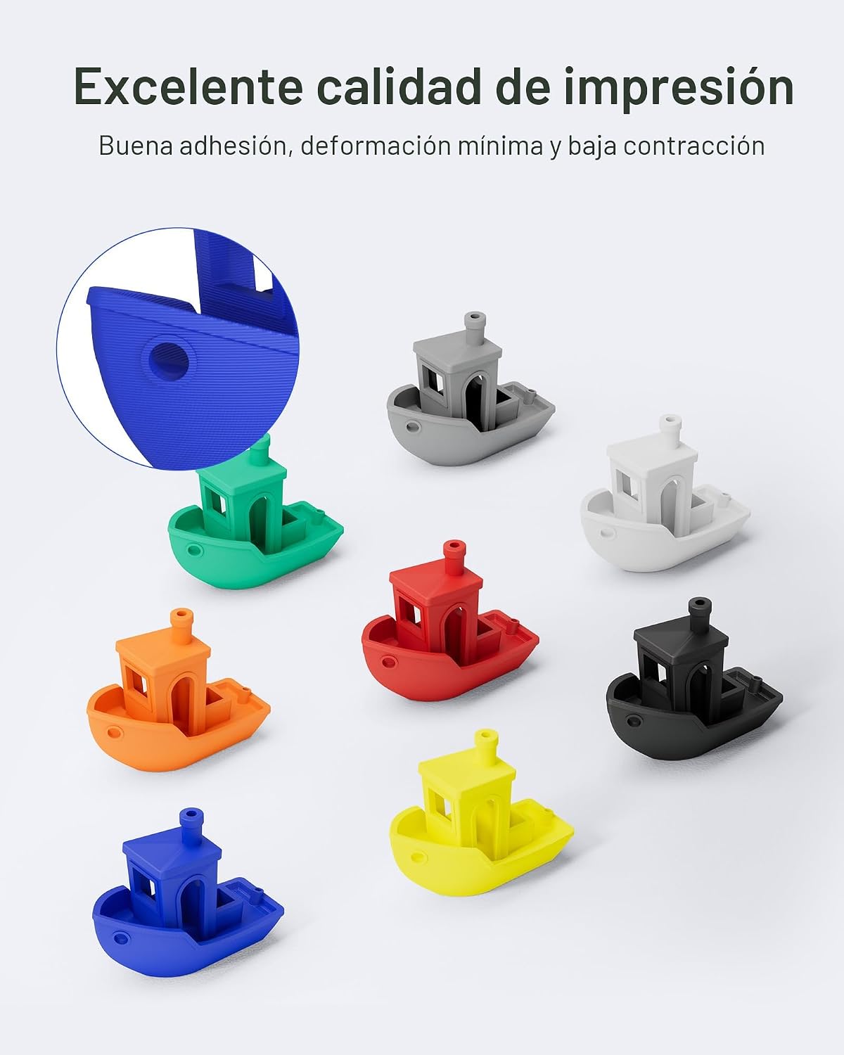 ELEGOO Filamento PLA 1.75mm Rosa 1KG, Filamento para Impresora 3D c...