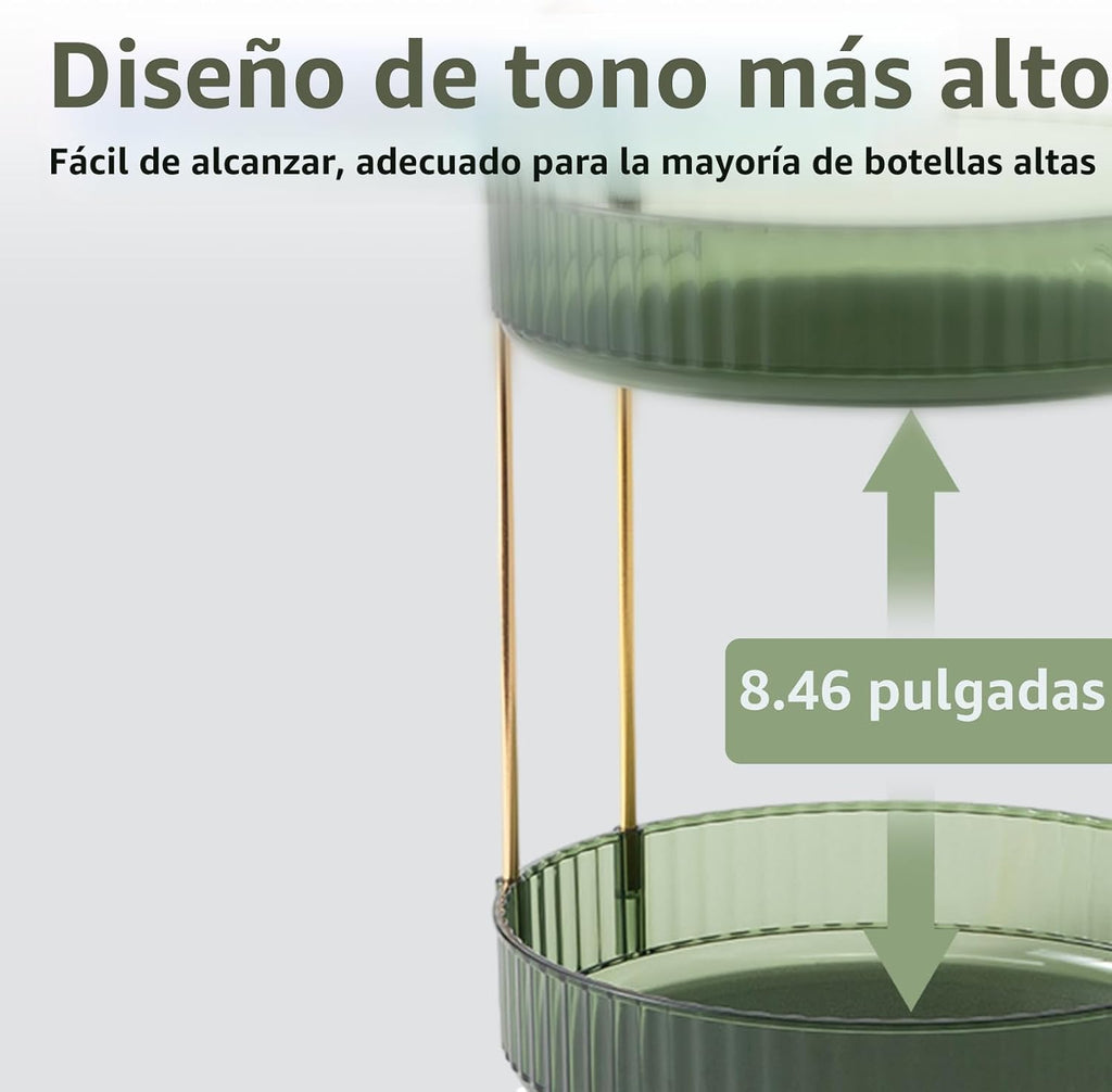 Asayuee Organizador de maquillaje giratorio de 360° para tocador, o...