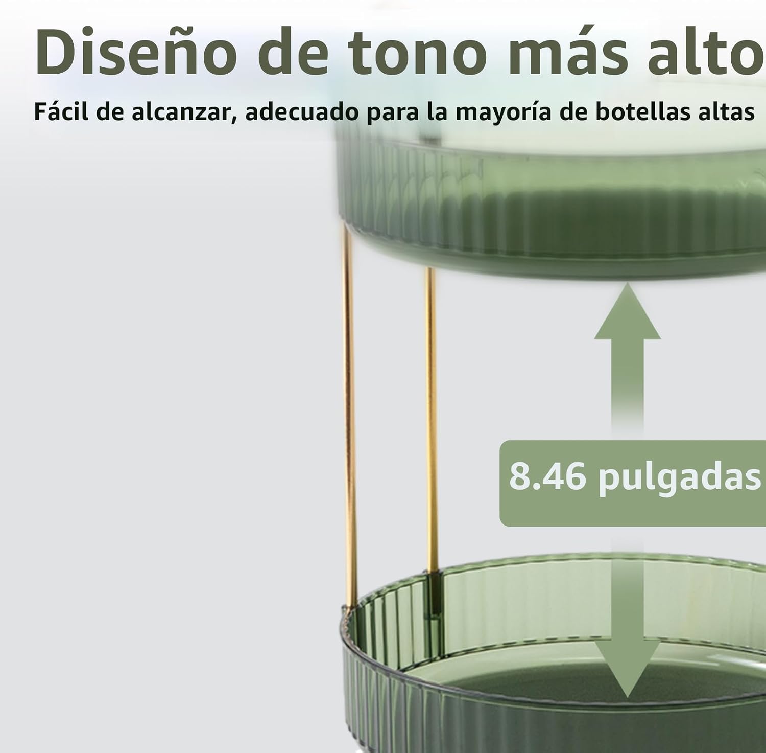 Asayuee Organizador de maquillaje giratorio de 360° para tocador, o...