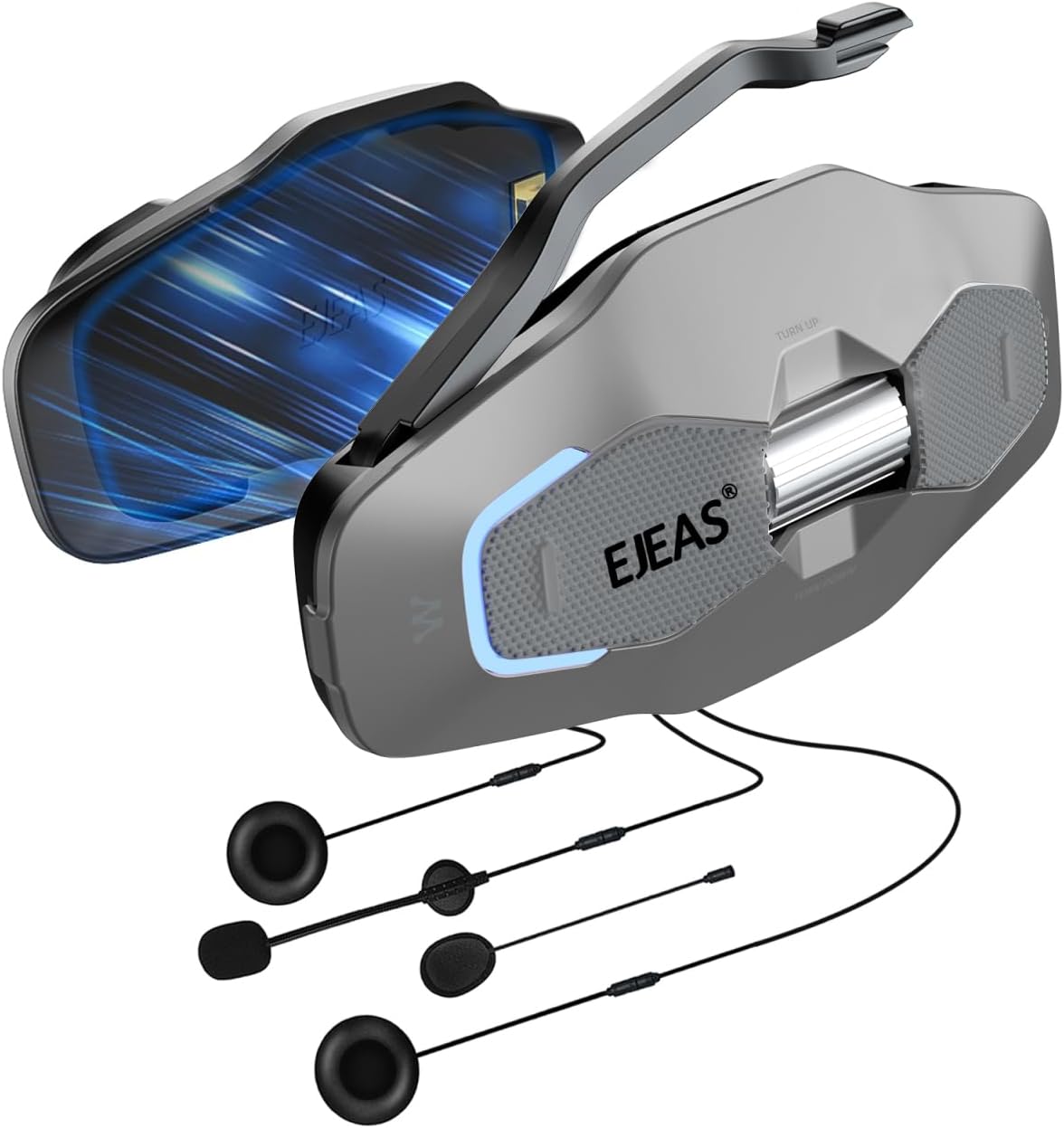 iSunergy X10 - Auriculares Bluetooth para casco de motocicleta, int...