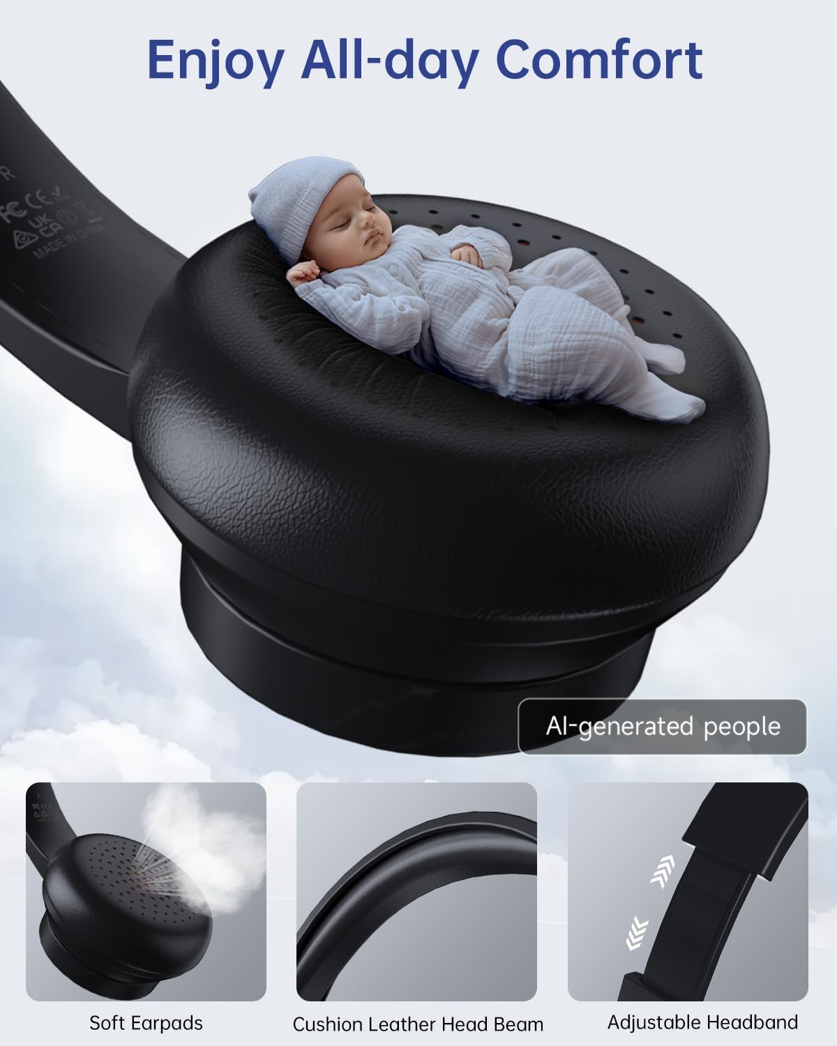 AOC Auriculares USB con micrófono para PC, auriculares con cable co...