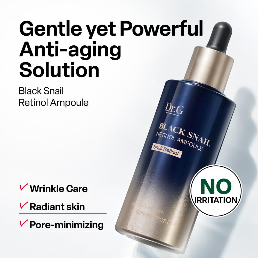 Dr.G Ampolla de retinol de caracol negro, 1.69 fl oz | Suero de ret...