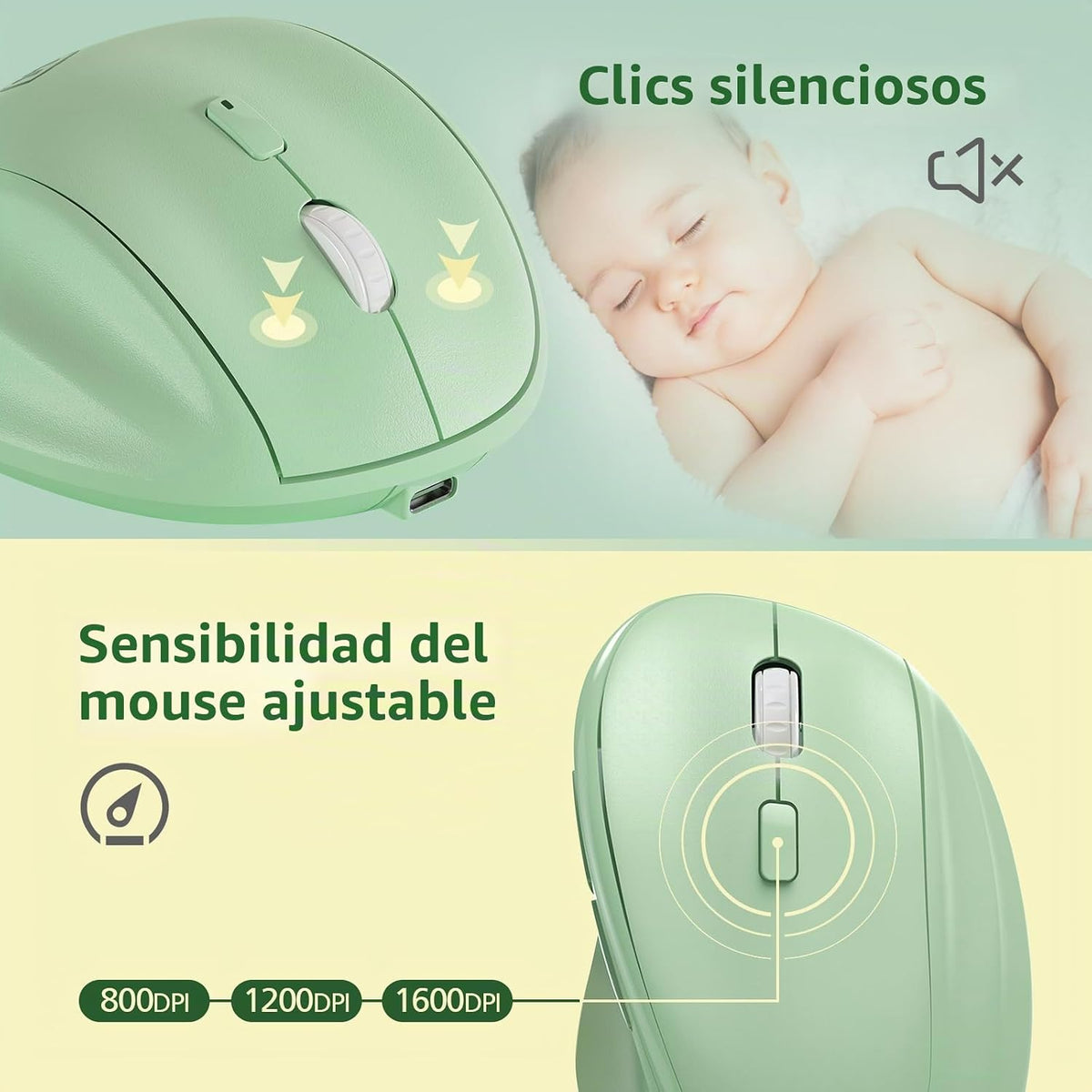 Micropack Mouse Ergonómico Vertical Inalámbrico Bluetooth para Lapt...