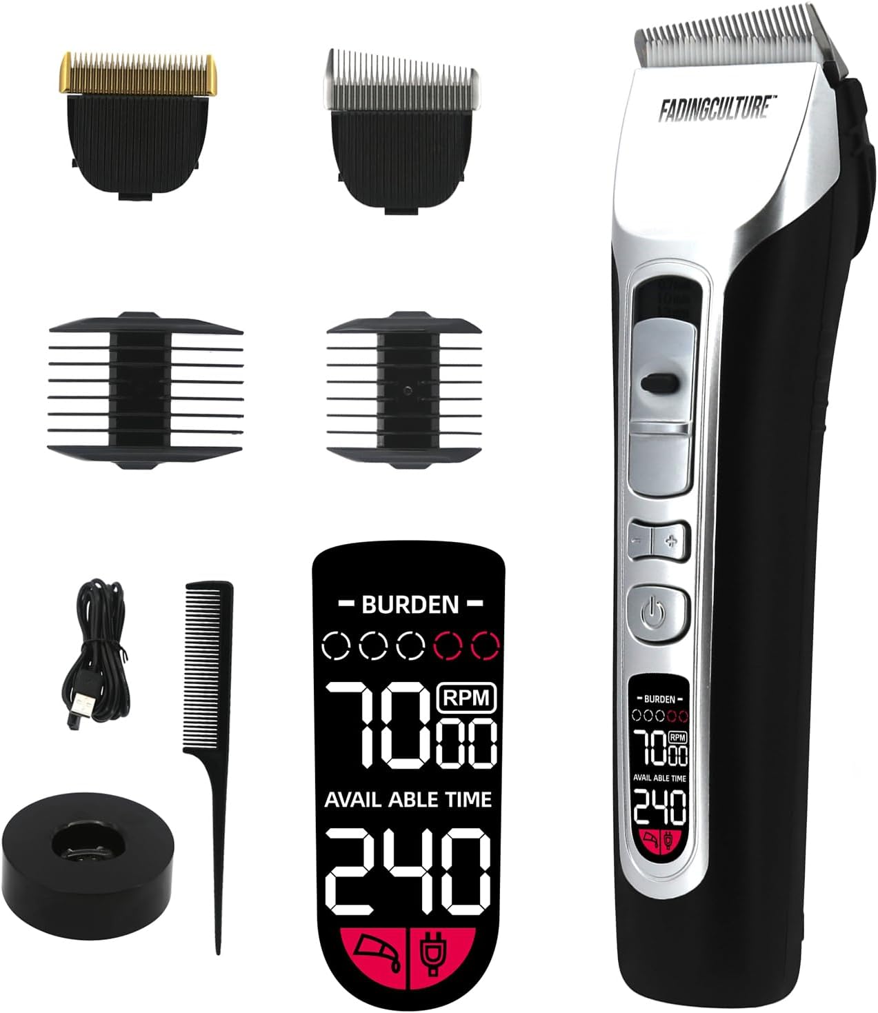 The Fadify 2.0 - Cortadora de pelo inalámbrica para hombres, cortap...