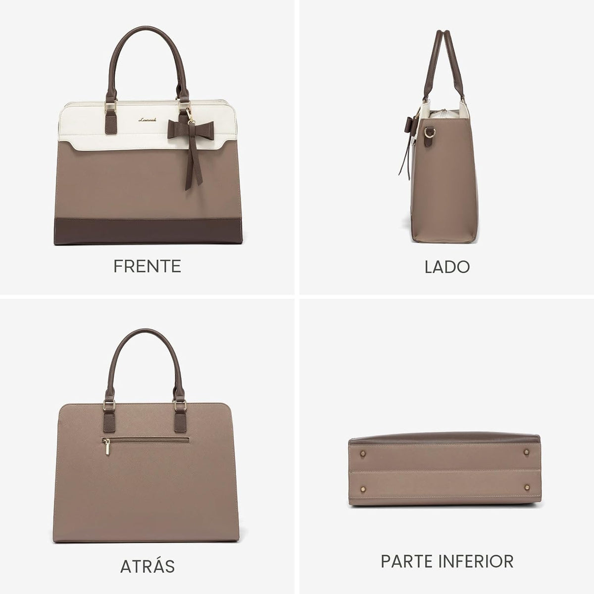 LOVEVOOK Bolsa tote para laptop para mujeres, bolsa de trabajo de c...