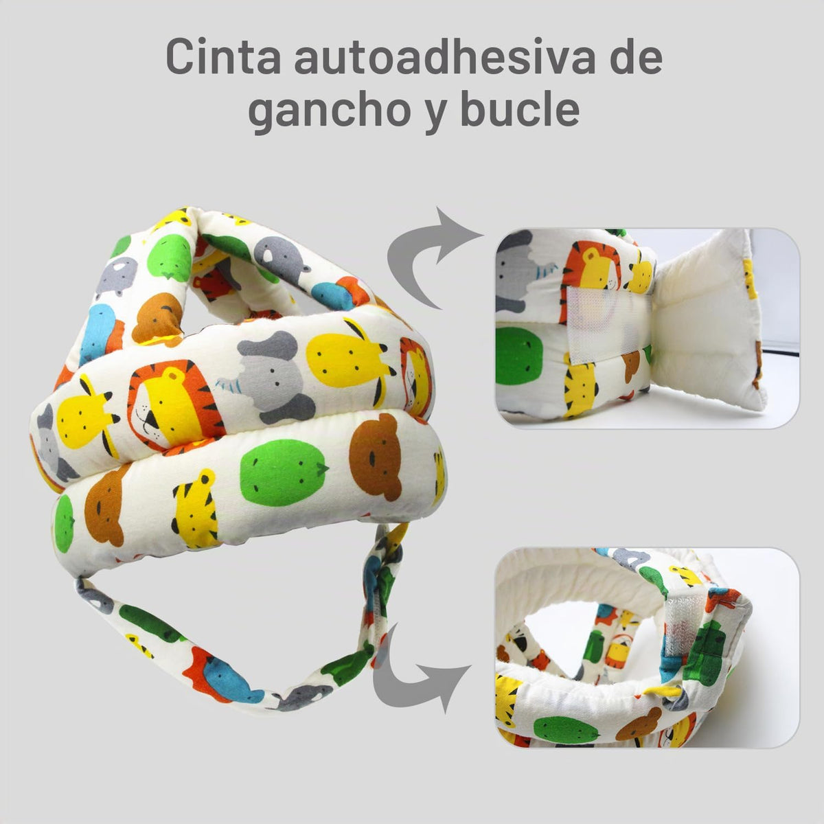 REFLYAWAY Protector de cabeza de bebé, casco de bebé para gatear, c...