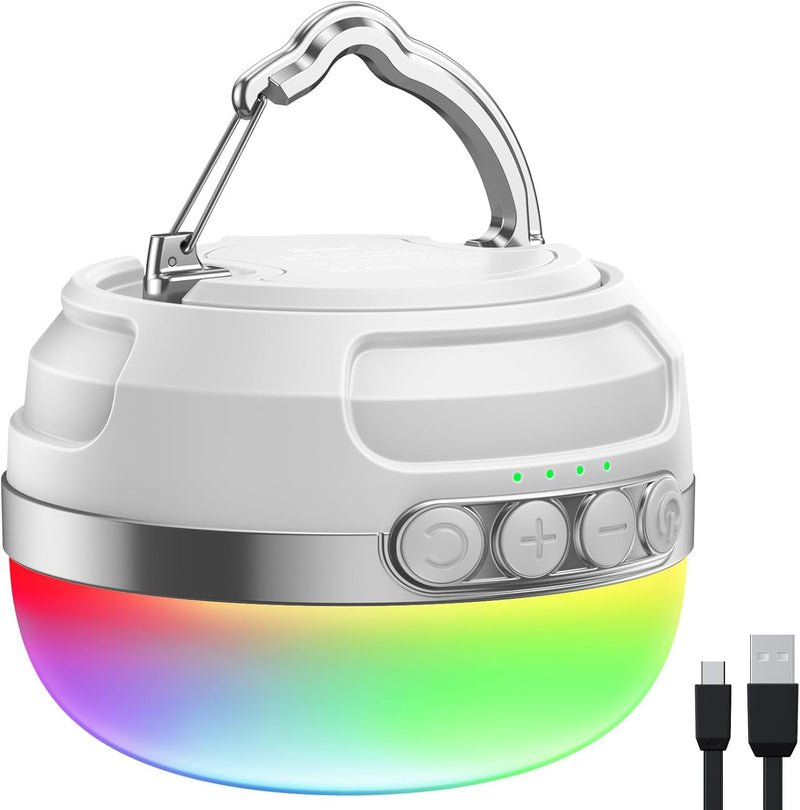 ZMNT Linterna de Camping LED Recargable 1400LM, Hasta 420H de Tiemp...