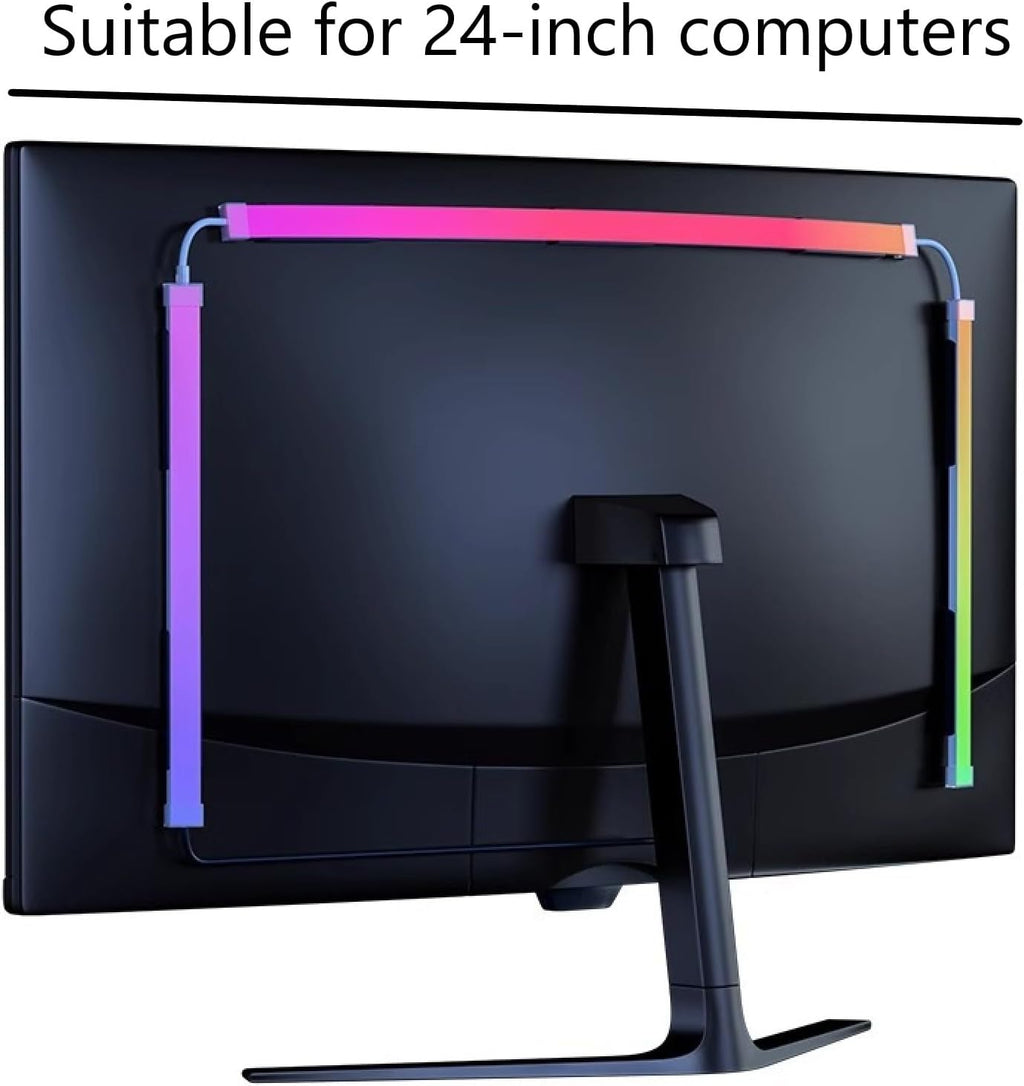 BLYGACN Monitor LED Retroiluminación, Pantalla RGB Luz de Escritori...