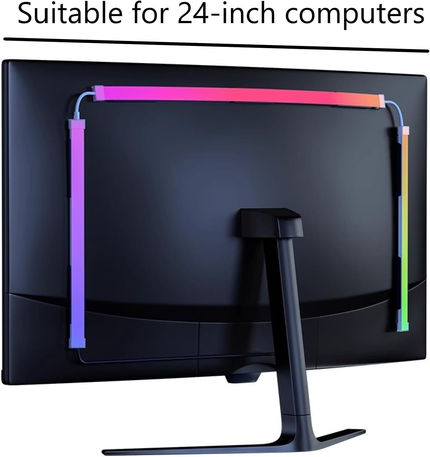 BLYGACN Monitor LED Retroiluminación, Pantalla RGB Luz de Escritori...