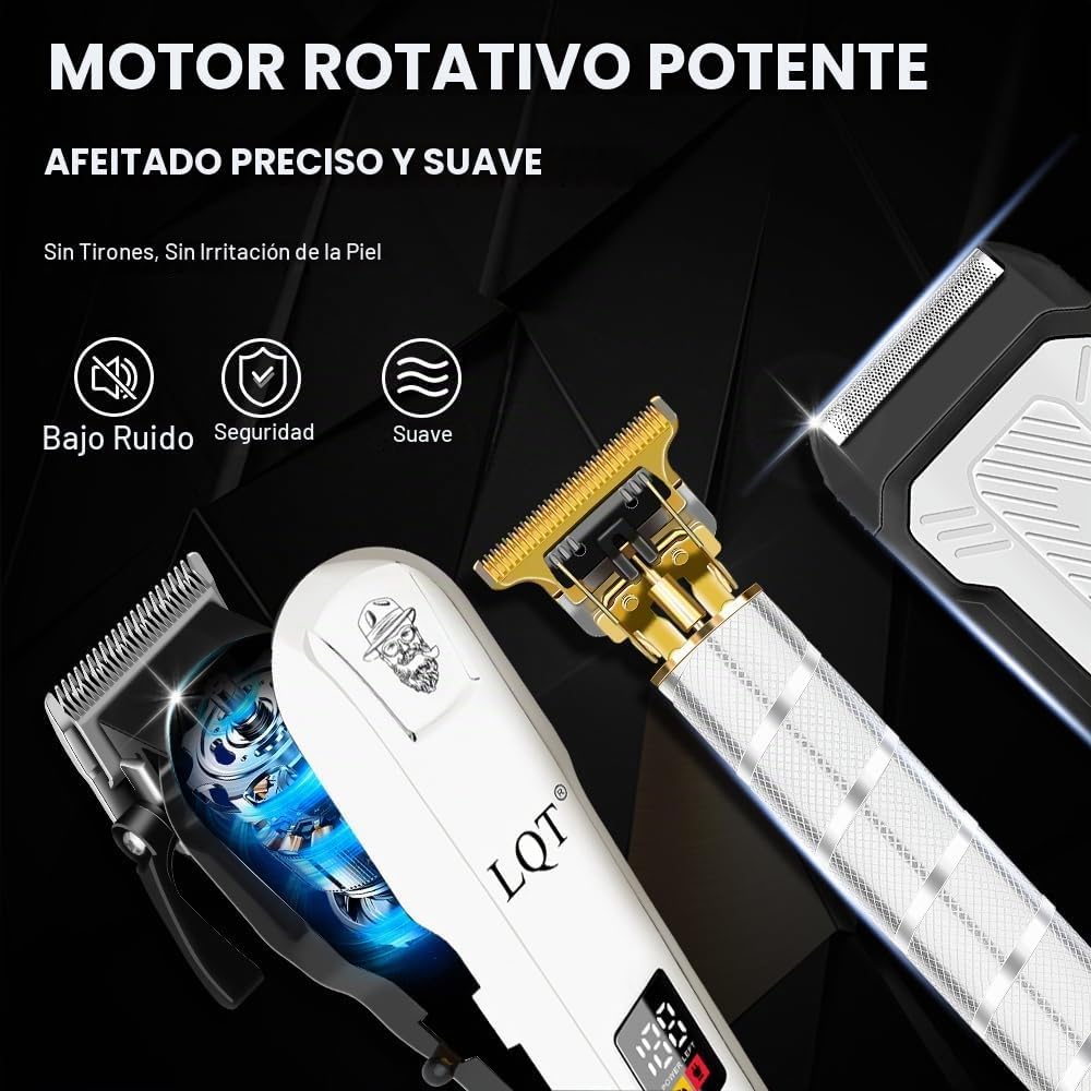 LQT Juego de cortapelos y recortadores para hombres, recortadora de...