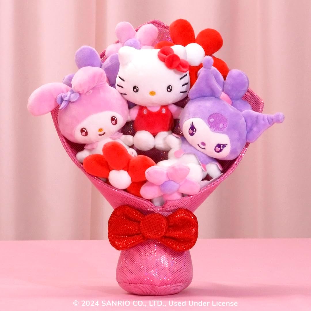 Jazwares Hello Kitty and Friends - Ramo de felpa de 12 pulgadas, 9...