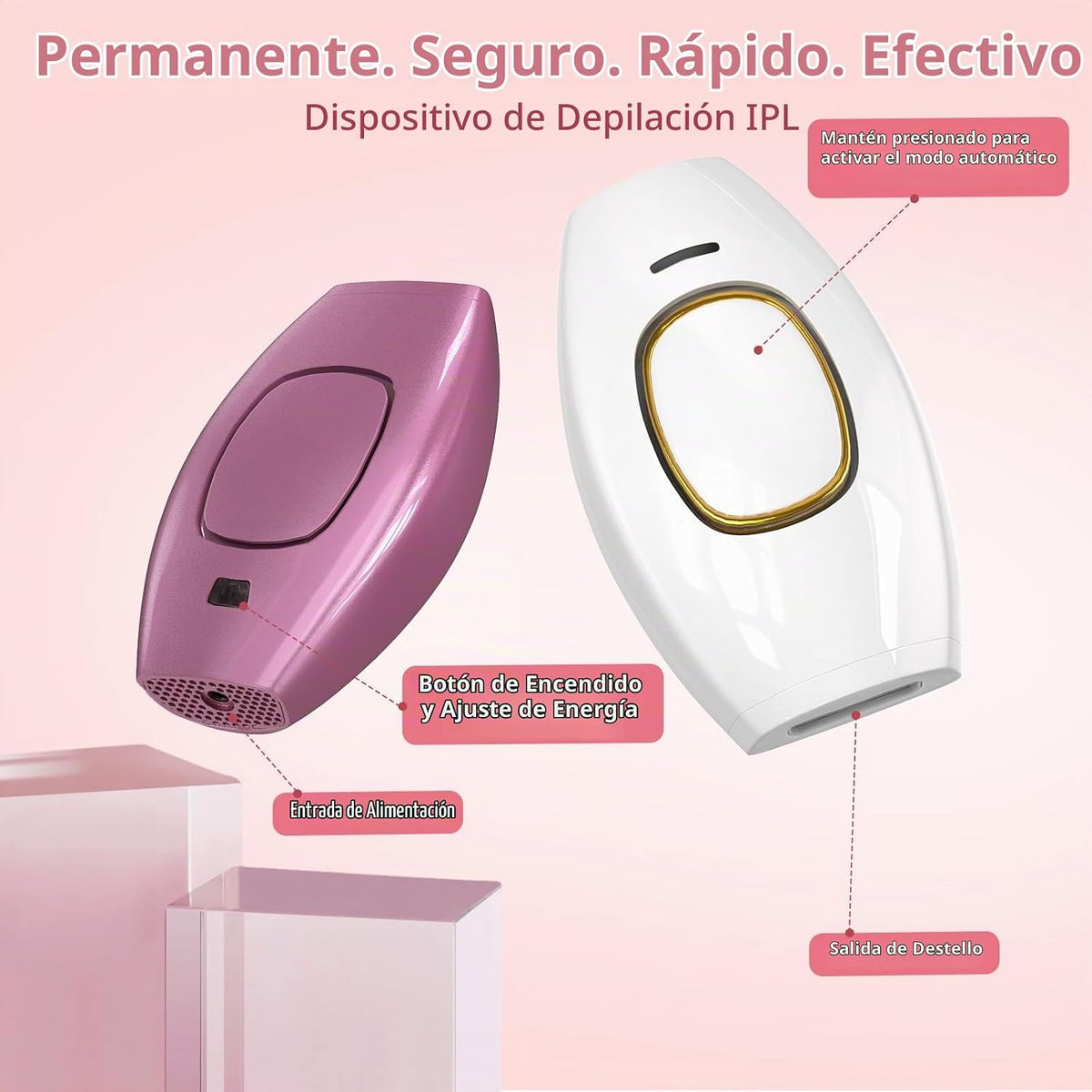 Playexen Depilación láser IPL, dispositivo de depilación láser para...