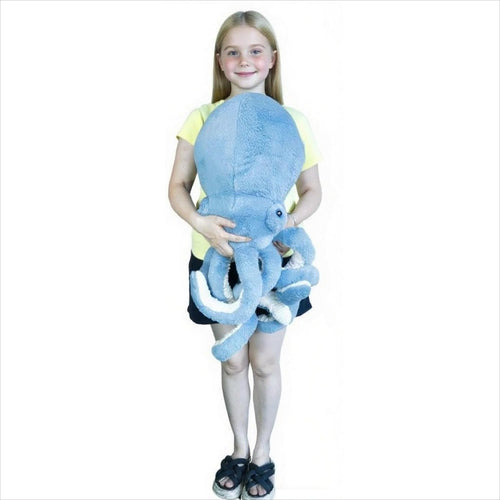 AIRROAD - Peluche gigante de pulpo azul, precioso animal de peluche...