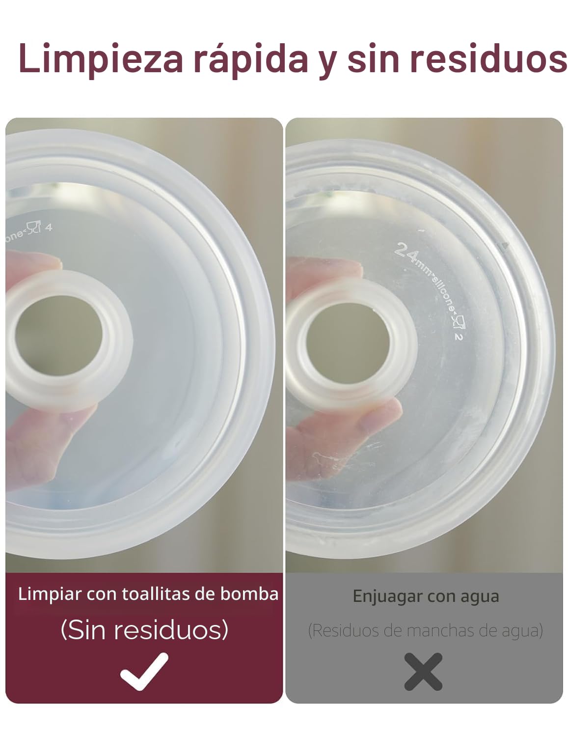 Momcozy Toallitas para extractor de leche para limpieza de piezas s...