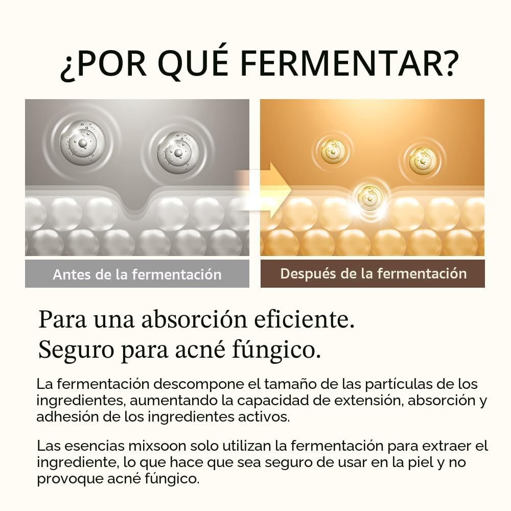 mixsoon Bean Essence - Cuidado de la piel coreano, suave esencia ex...