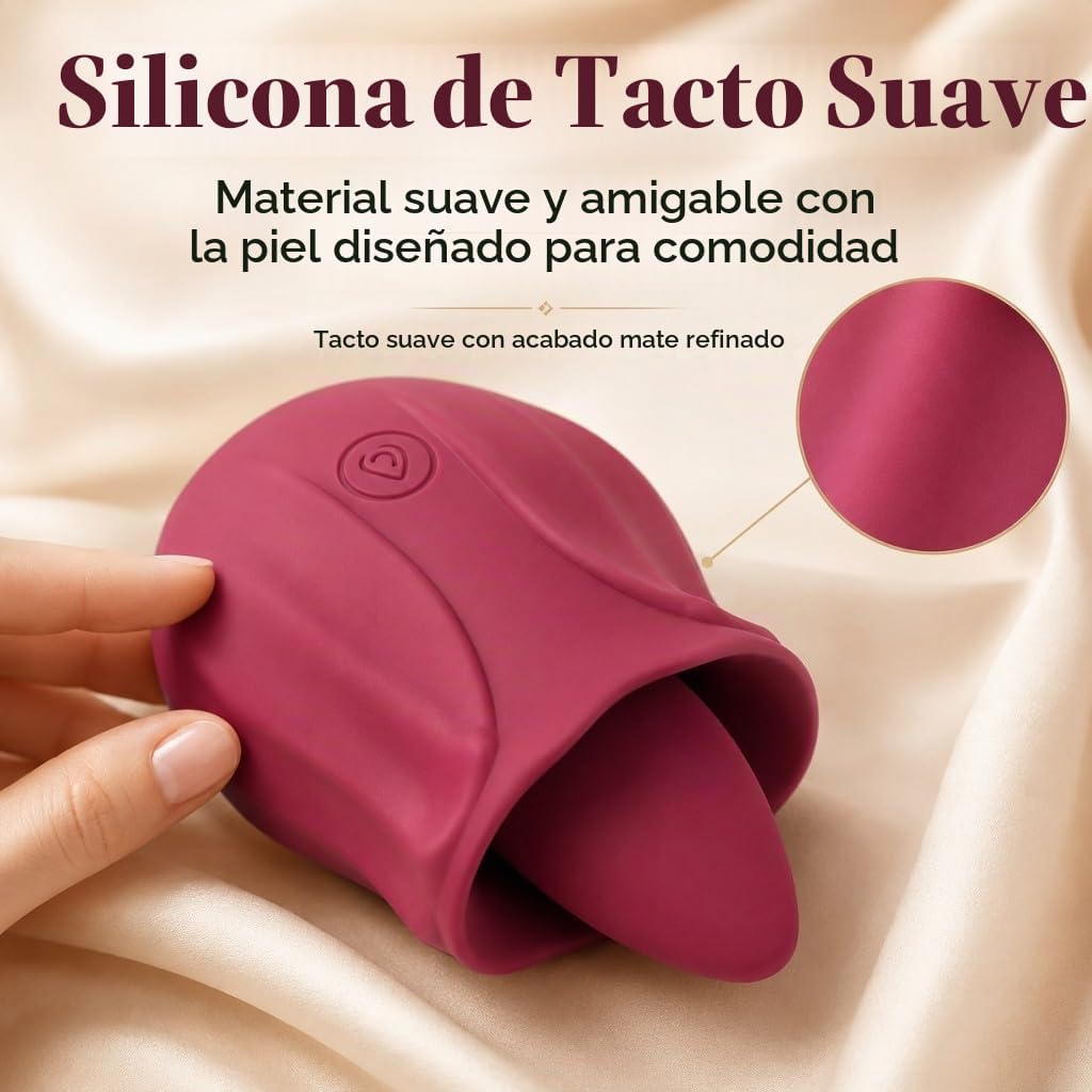 Juguetes Sexuales para Lengua Vibrador de Rosa para Clítoris para L...