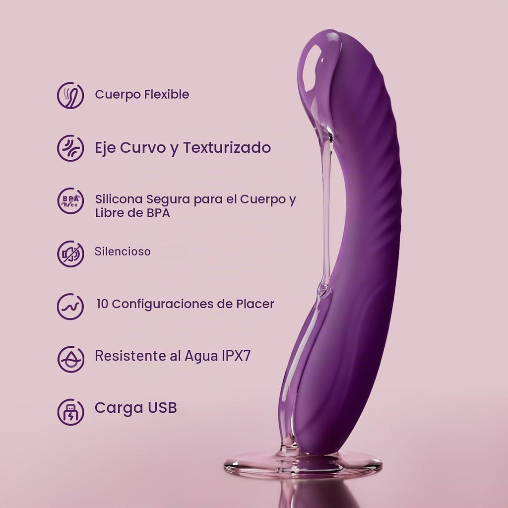 Tracy's Dog Potente vibrador de punto G para penetración profun...