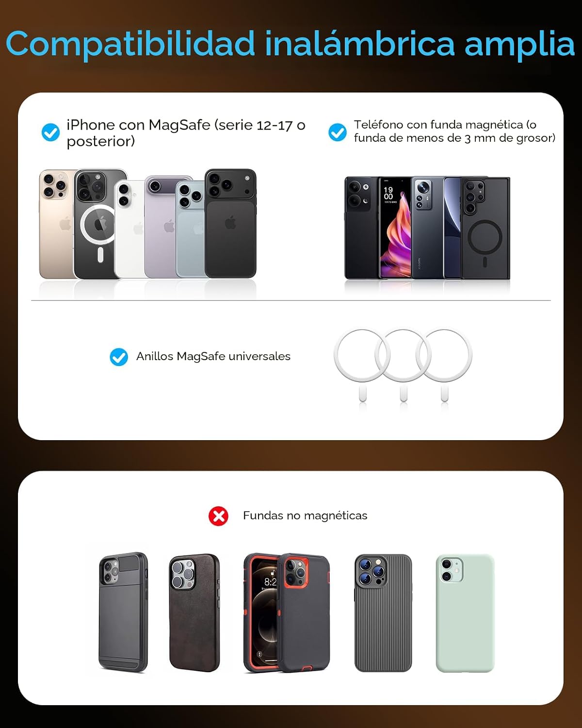MOMAX Banco inalámbrico magnético del poder, 5000mAh delgado 0,3...