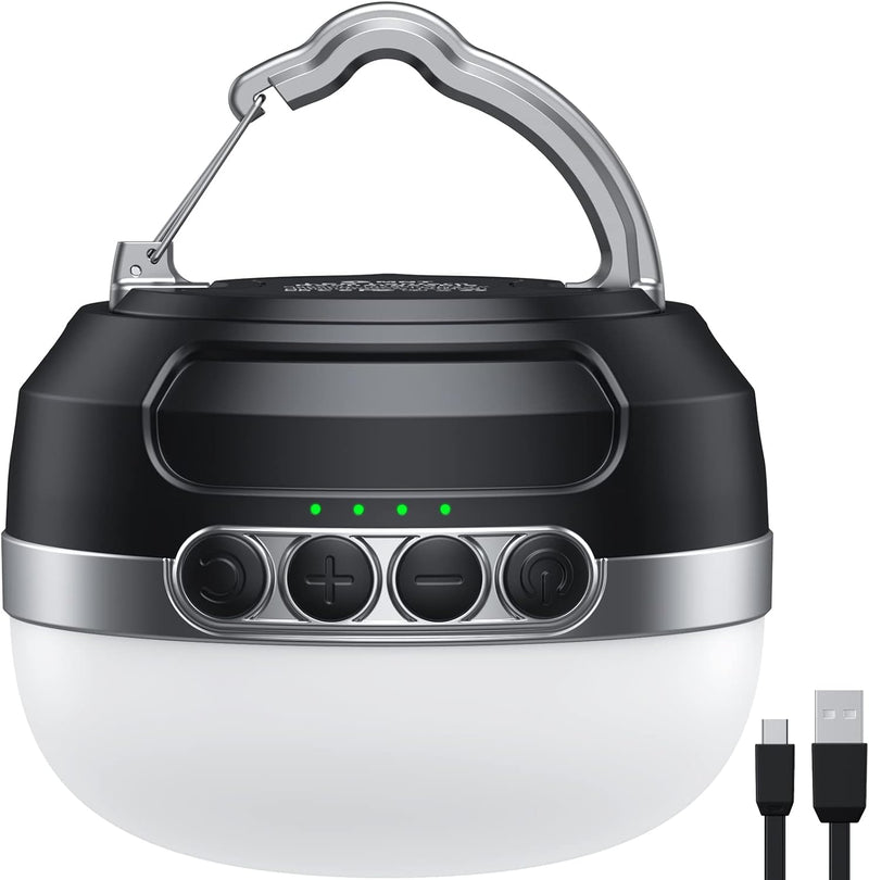ZMNT Linterna LED de camping recargable 1400LM, hasta 420H de tiemp...