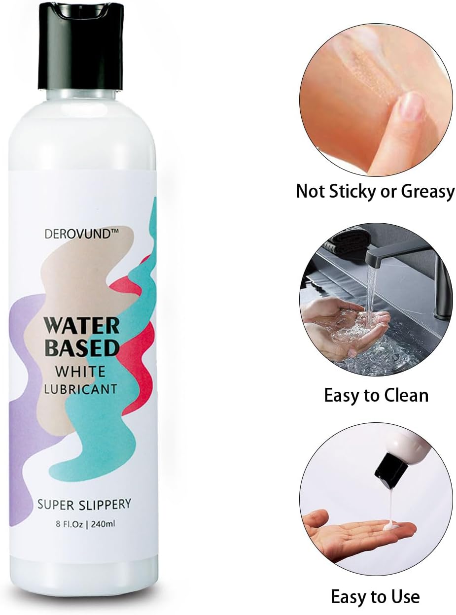 Lubricante sexual súper resbaladizo a base de agua, lubricante blan...