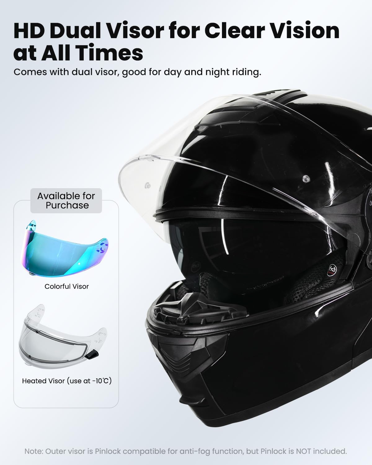 ILM 159BT - Casco de motocicleta modular Bluetooth con intercomunic...