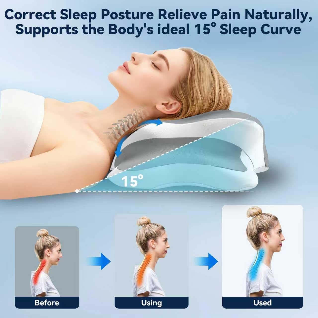 Dreams - Almohada de alivio para la apnea del sueño con alivio del...