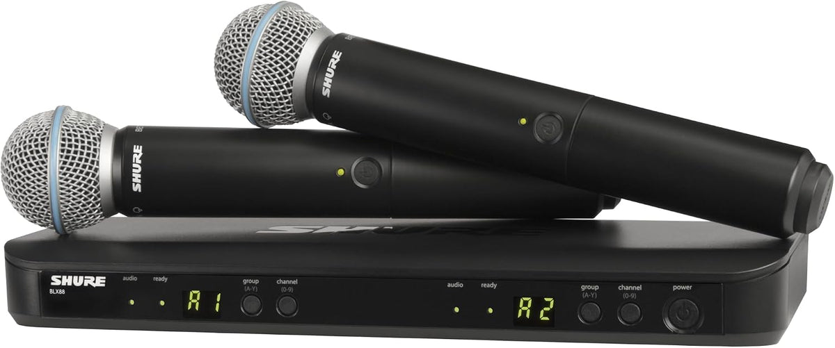 Shure BLX288\/B58 Sistema de audio inalámbrico de doble canal Banda...