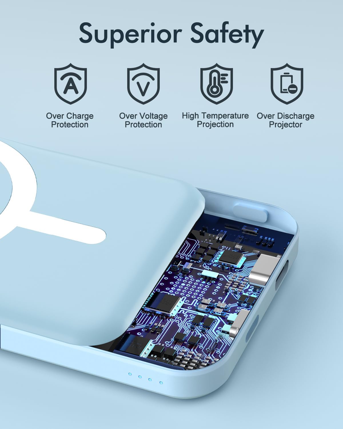 podoru para MagSafe Power Bank 5000mAh, cargador portátil magnético...