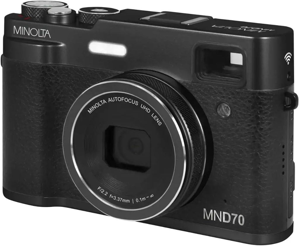 Minolta Cámara digital retro \u2013 Compacta de 48MP con enfoque au...