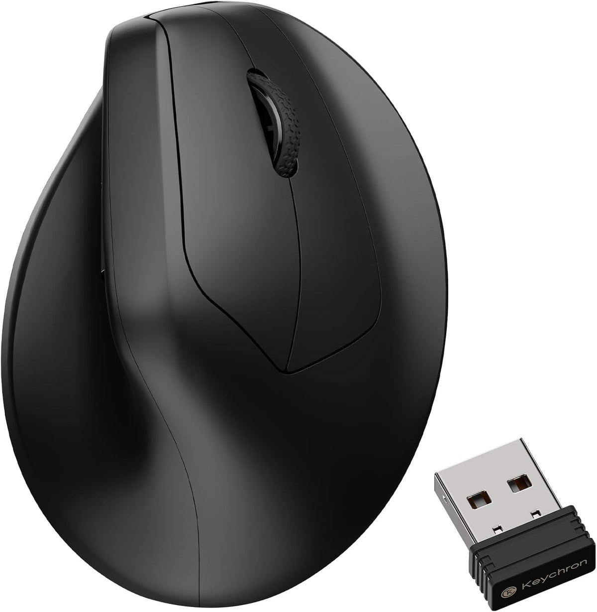 Keychron M5 8K Ratón Ergonómico Vertical Inalámbrico, 2.4 GHz\/Blue...