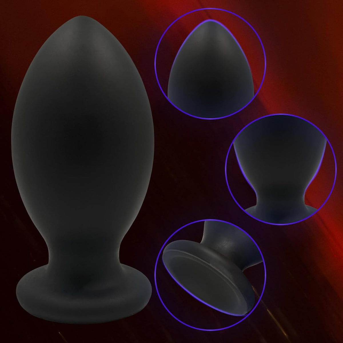 Juguetes sexuales con tapón anal de silicona gigante, entrenador an...